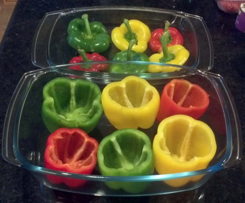 3. Making peppers bowls