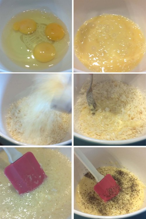 Mixing up all other ingredients