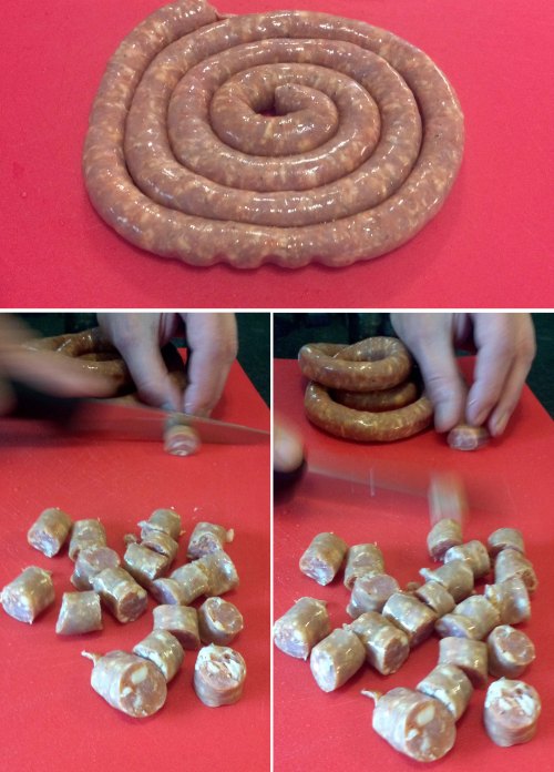 Preparing your sausages