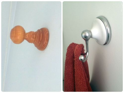 Bathroom Makeover on a Budget The Towel Hook