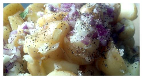 Baby Potato Salad with Mint and Onion 6
