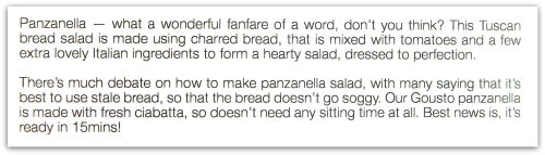 Gousto Mozzarella Panzanella Salad