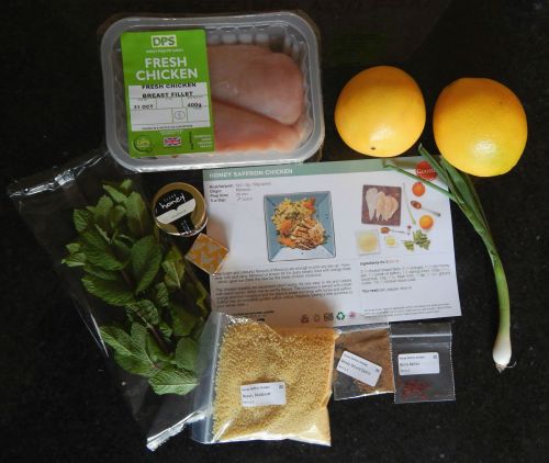 Honey Saffron Chicken with Mint & Orange Couscous Ingredients
