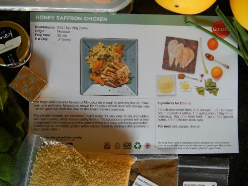 Honey Saffron Chicken with Mint & Orange Couscous Recipe