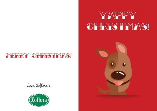 Dog - Printable Christmas Cards from Zoflora