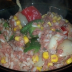 Quick dinners – Corned Beef With Veg And Rice