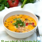 Roasted Vegetable & Chicken Soup