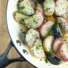 Honey & Pepper Braised Radishes