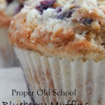 Proper Old School Blueberry Muffins