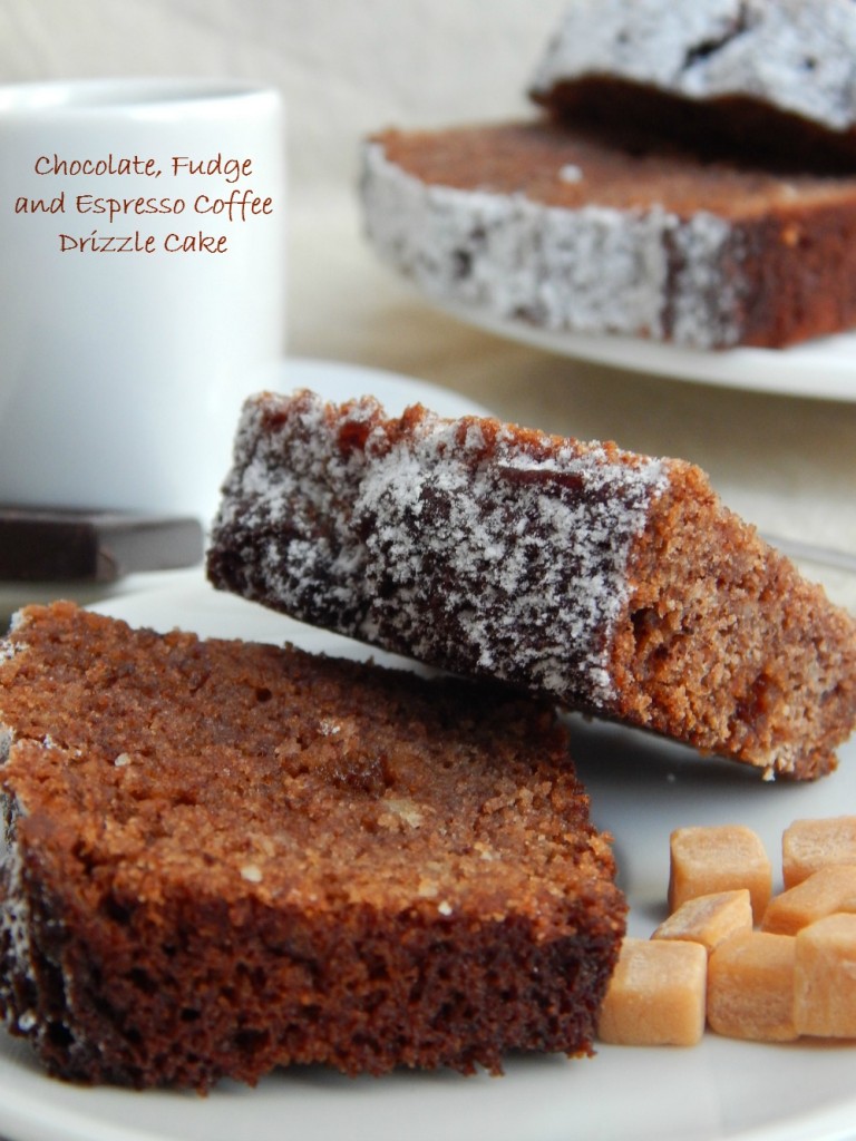 Chocolate, Fudge and Espresso Coffee Drizzle Cake