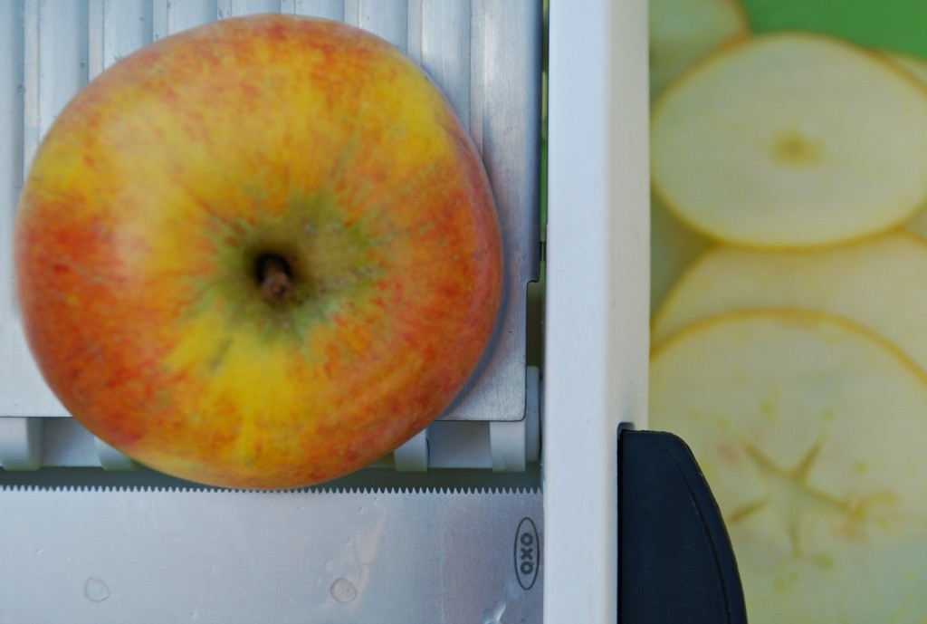 Home Baked Apple Chips and my  Oxo Chef’s Mandolin Slicer
