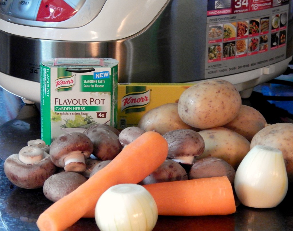 Ingredients for Fresh Mushroom Soup