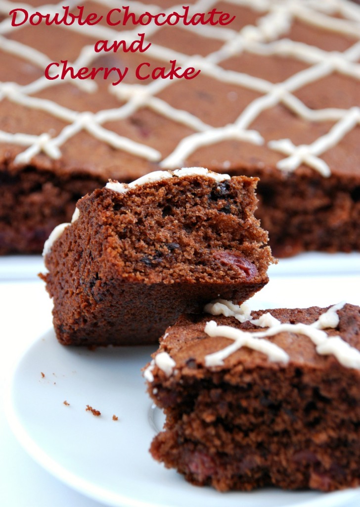 My Double Chocolate and Cherry Cake