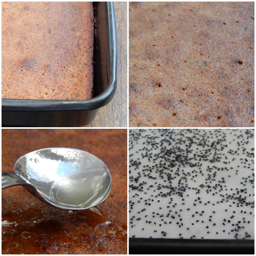 Triple Lemon and Poppy Seed Sheet Cake in the making