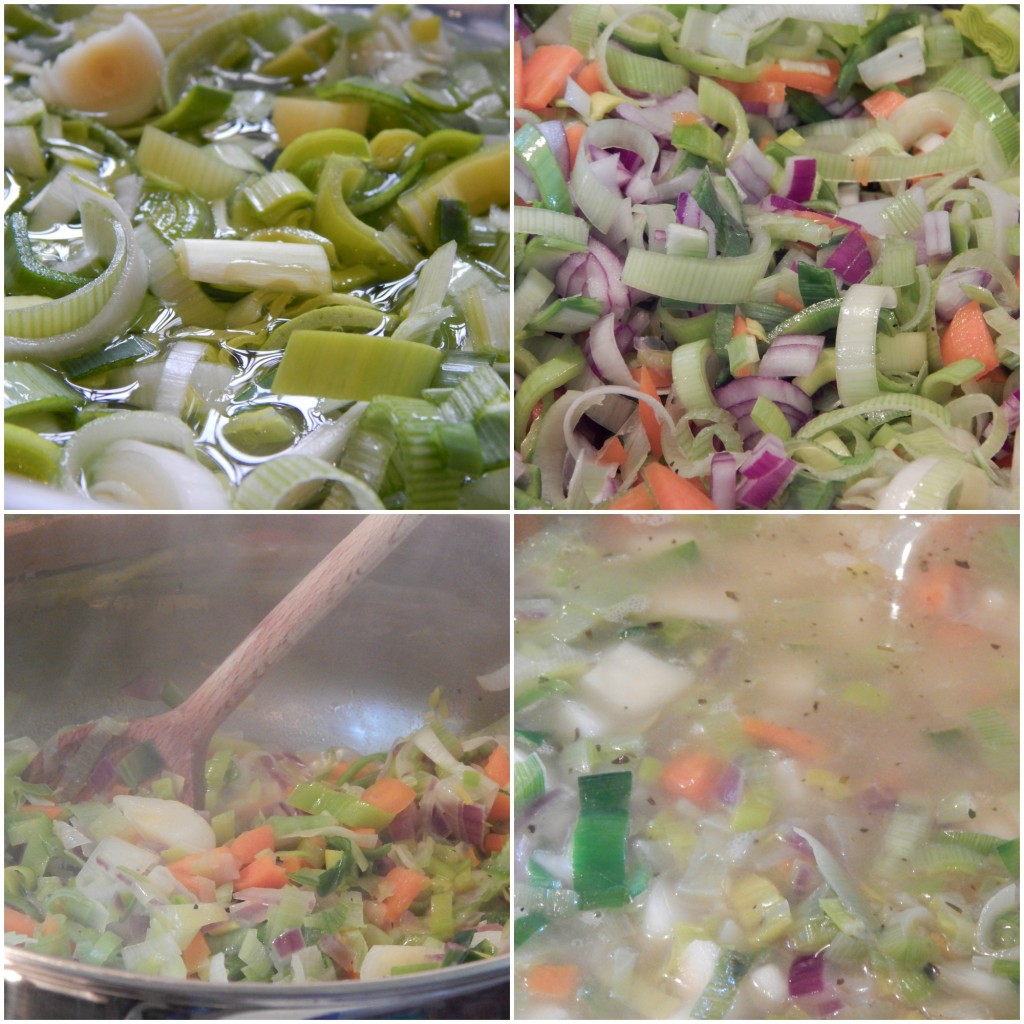 What’s Cooking – Leek and Potato Soup in the making