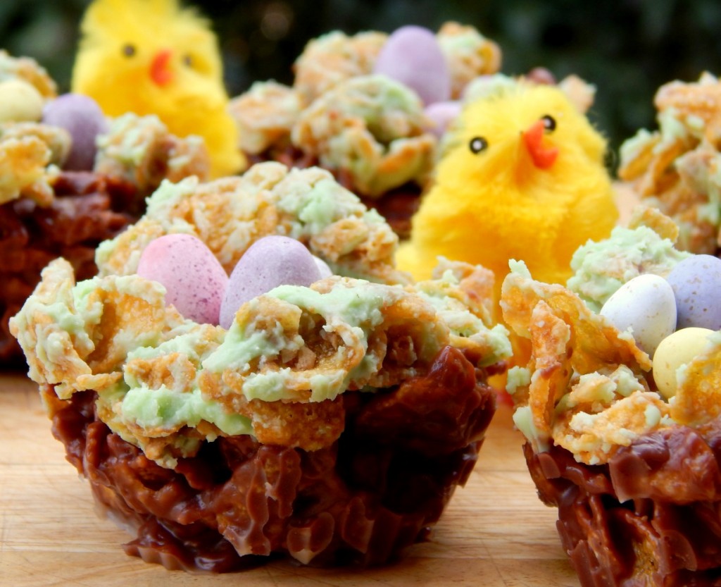 Easter Inspired Chocolate Cornflakes Nests