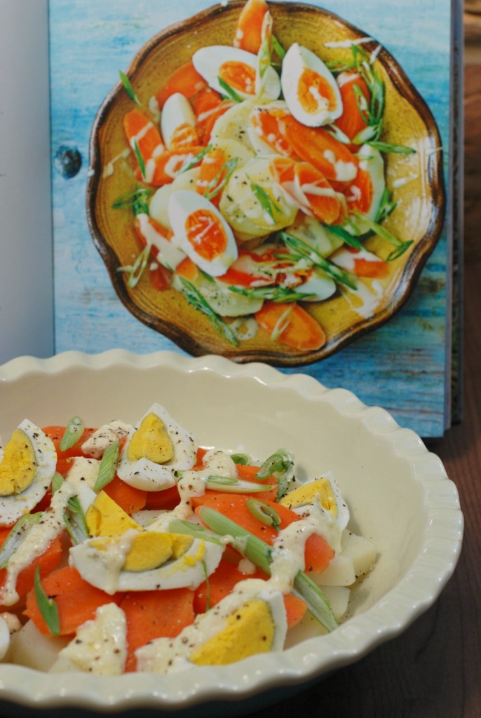 Mauritian Potato Salad from Shelina Sunshine on the plate