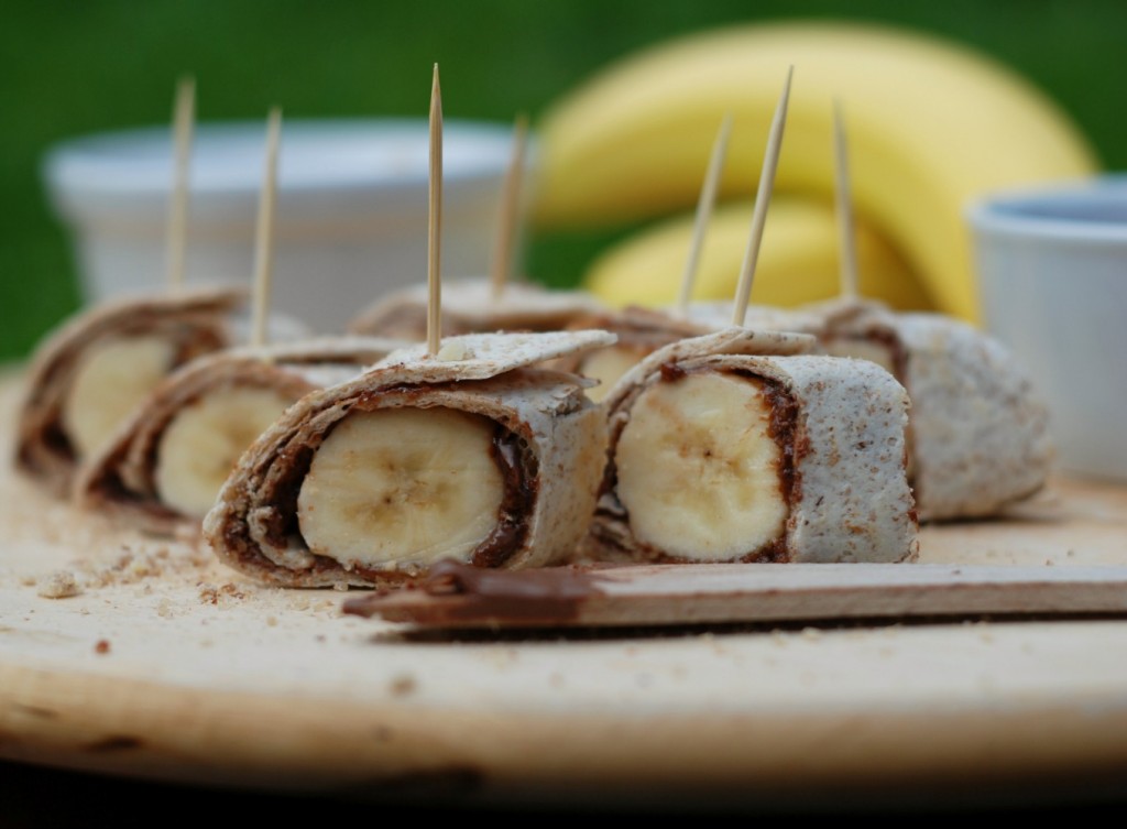 Chocolate, Nuts & Banana Bites