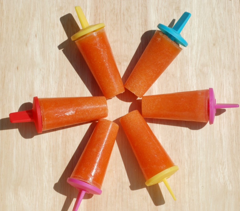 Bring on the summer - Papaya & Orange Ice Lolly