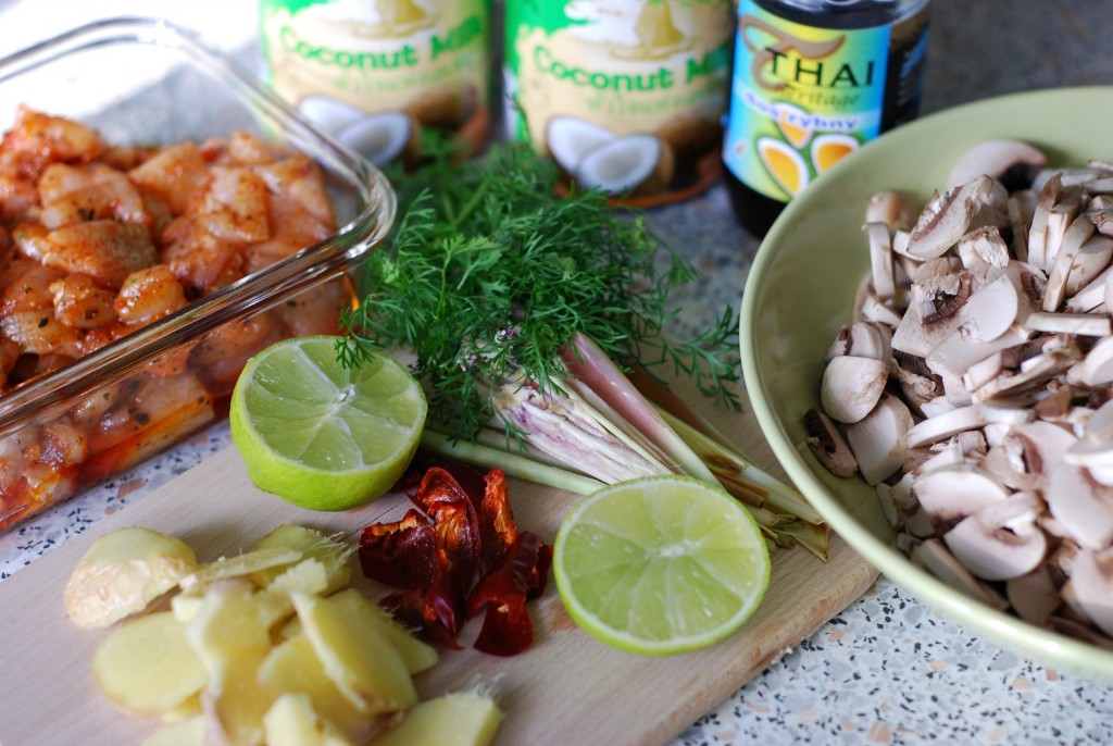 Thai Coconut & Chicken Soup - Ingredients