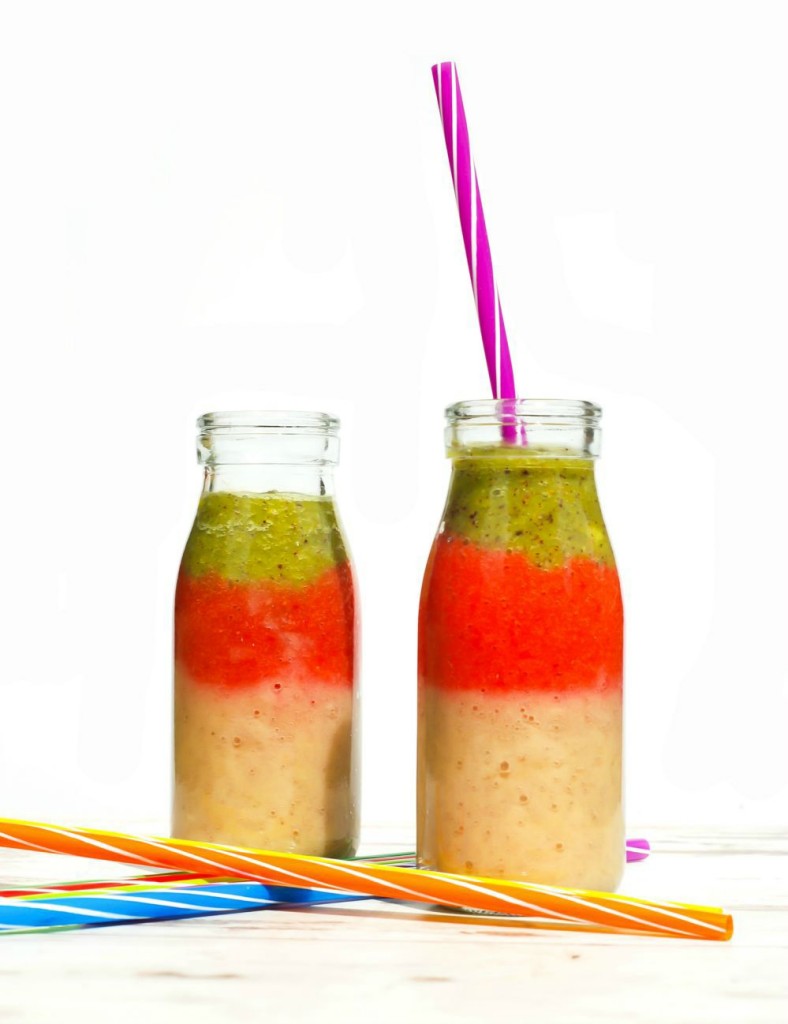 Triple Coloured Pure Fruit Smoothie