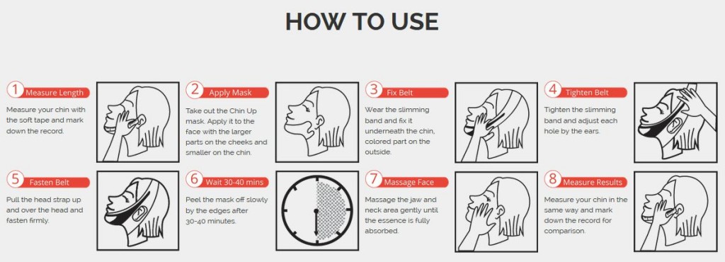 Chin Up Firming & Contouring Mask - Review & Giveaway - How To Use