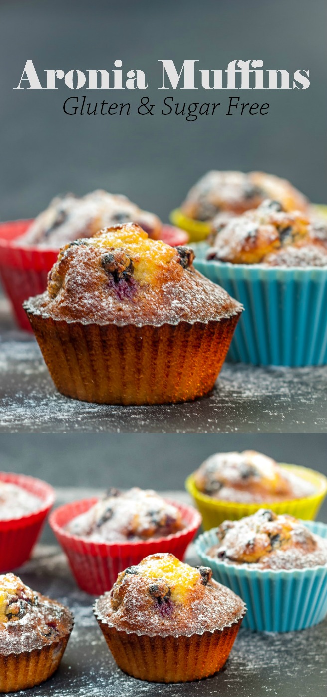 These gluten, wheat and sugar free muffins with added antioxidants rich aronia berries, called by some the healthiest fruit in the world, are a perfect home baked healthy treat. Packed with good ingredients they offer a guilt free treat whilst improving your health through better nutrition.