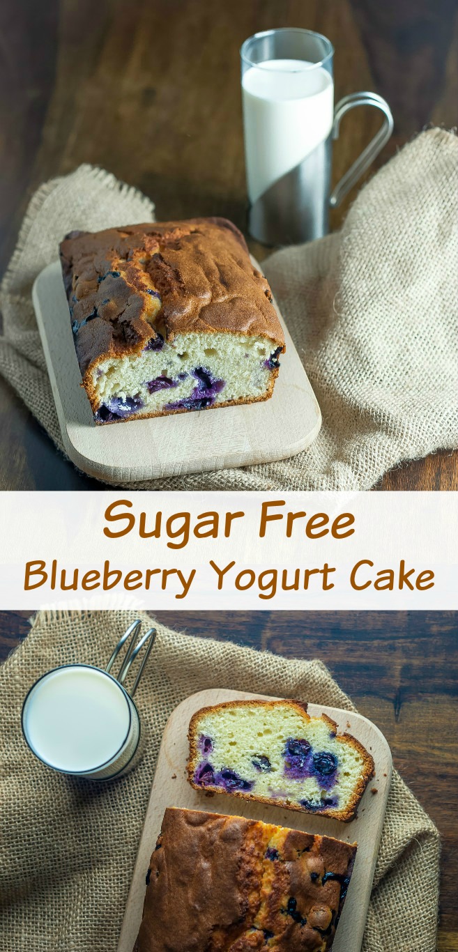 This light and fluffy sugar free blueberry yogurt cake makes for a perfect guilt free treat, at least on a sugar front. The recipe is fairly straightforward and it doesn’t call for any unusual ingredients so why not give it a try? You may just be surprised as it tastes delicious! 