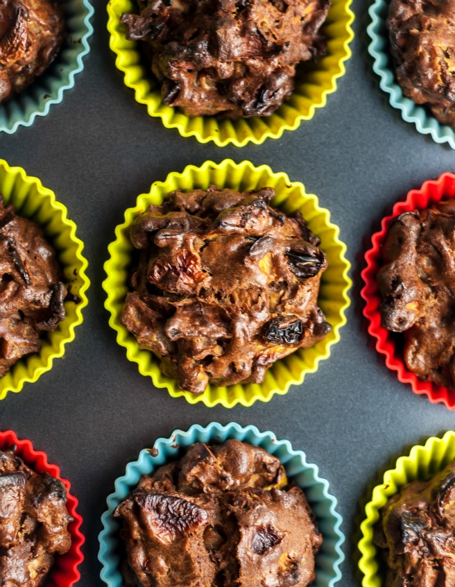 Quick and easy to make these dry apples & cinnamon muffins make for a perfect sugar free treat. 