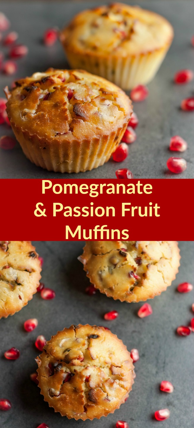 If you love fruits you will love these muffins; they are moist, zingy and very fruity, filled with crunchy seeds offering an unusual sensation in your mouth and a wonderful flavour combination on top, not to mention their totally divine smell… just being close to them you will instinctively know there are passion fruits somewhere around.