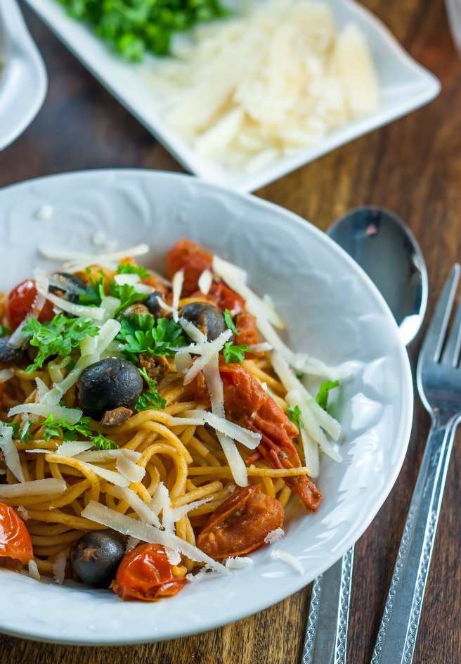 A quick, easy and delicious Italian dish which offers up quite an unusual flavour combination; tangy, a bit salty with a subtle warm peppery finish due to the use of fresh parsley… 