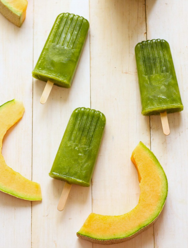 Cantaloupe & Cucumber Popsicle