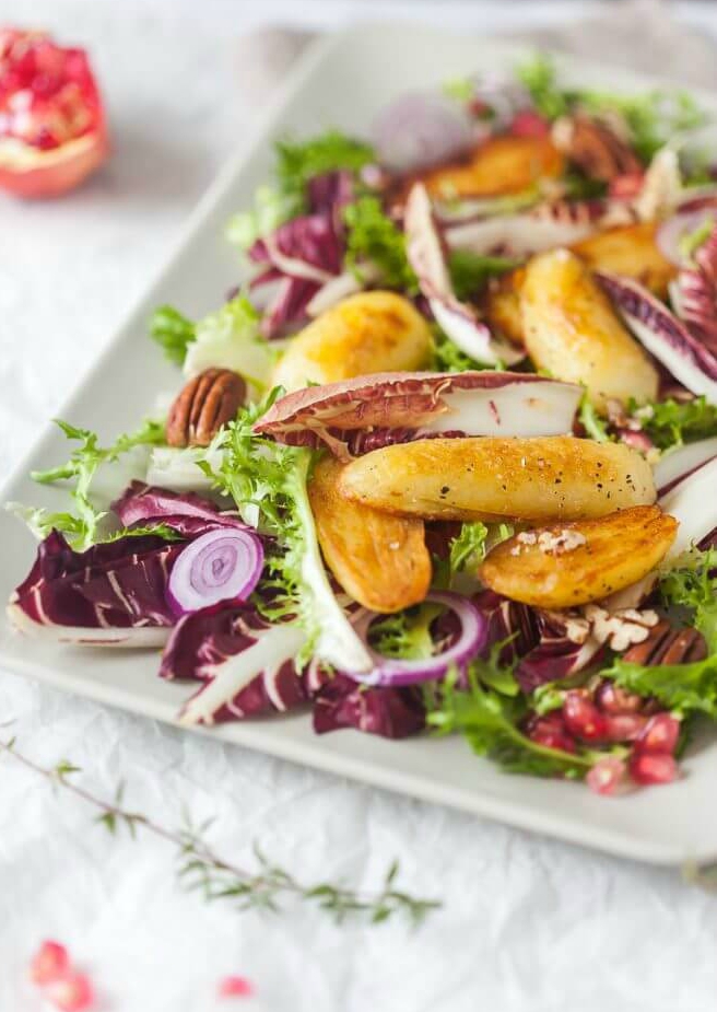 hearty-radicchio-salad-with-roasted-potatoes