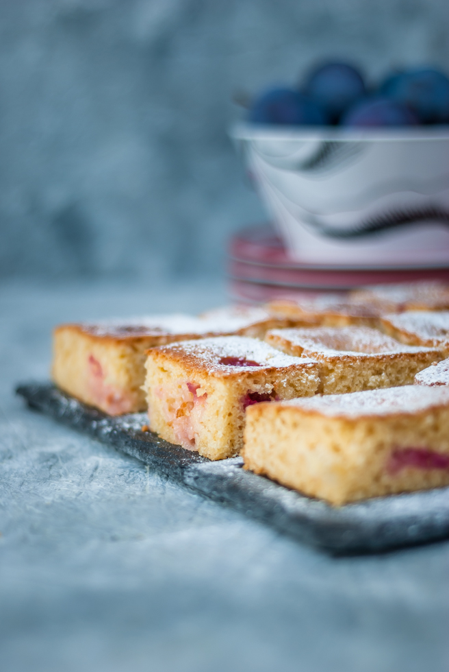 Light, moist and very refreshing this countryside plum cake is the perfect treat any time of the day.