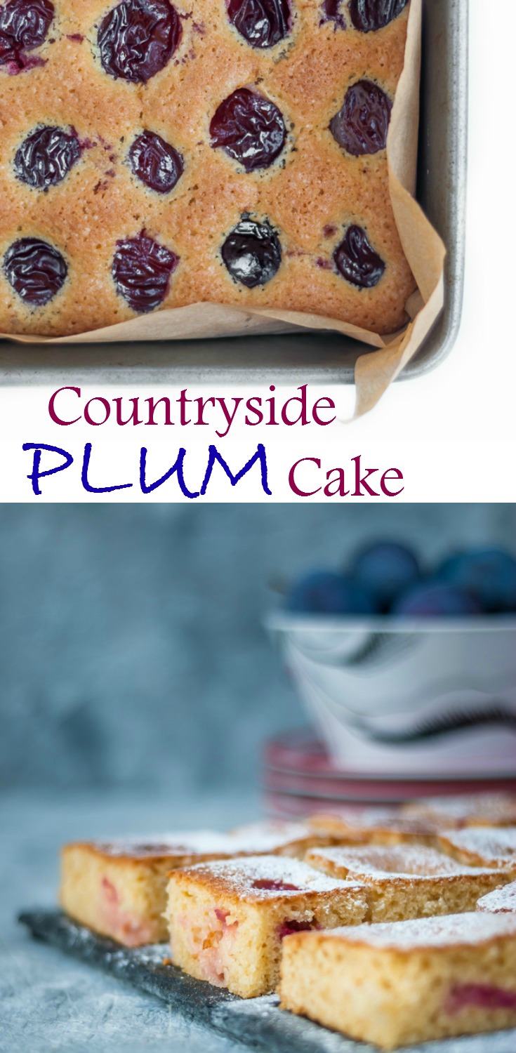 Light, moist and very refreshing this countryside plum cake is the perfect treat any time of the day. #plumcake #cake #fruitcake #baking