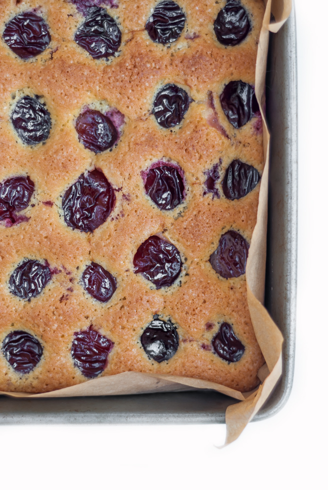 Light, moist and very refreshing this countryside plum cake is the perfect treat any time of the day.