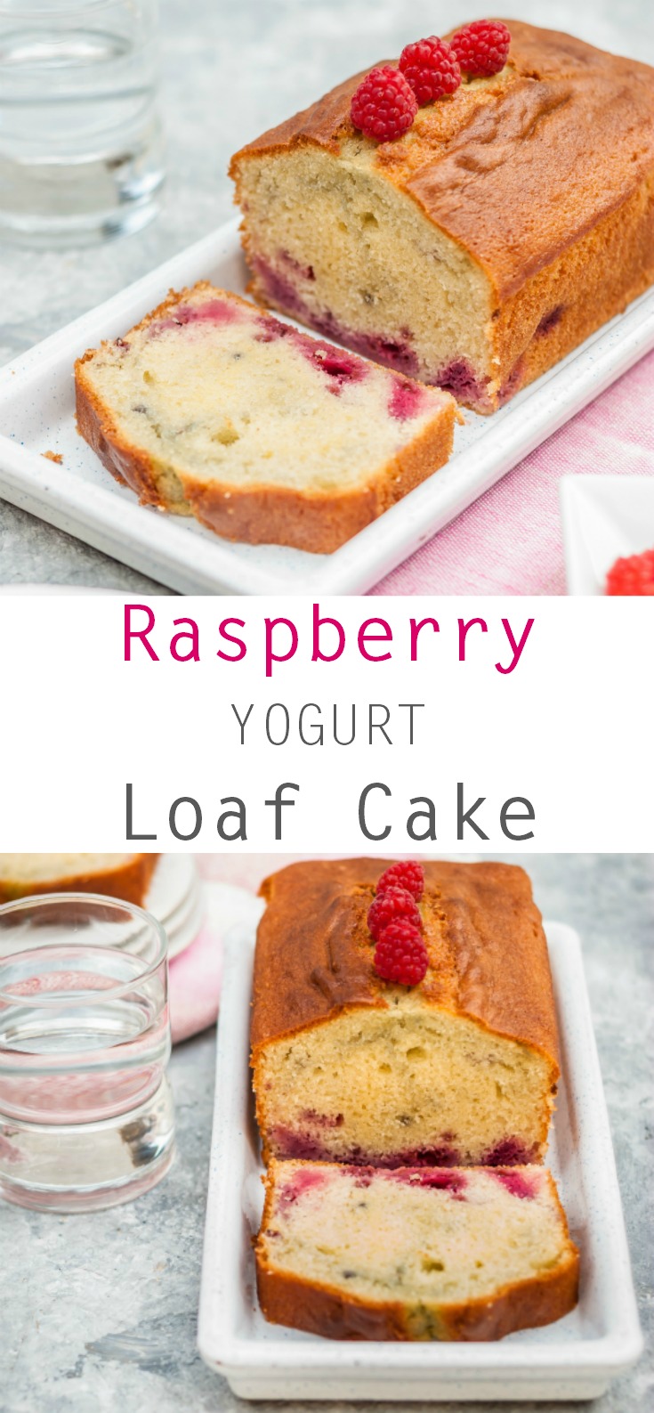 Simple, yet delicious… light, moist and bursting with raspberry flavour, this loaf cake will make the perfect treat for any fruit cake lover out there.
