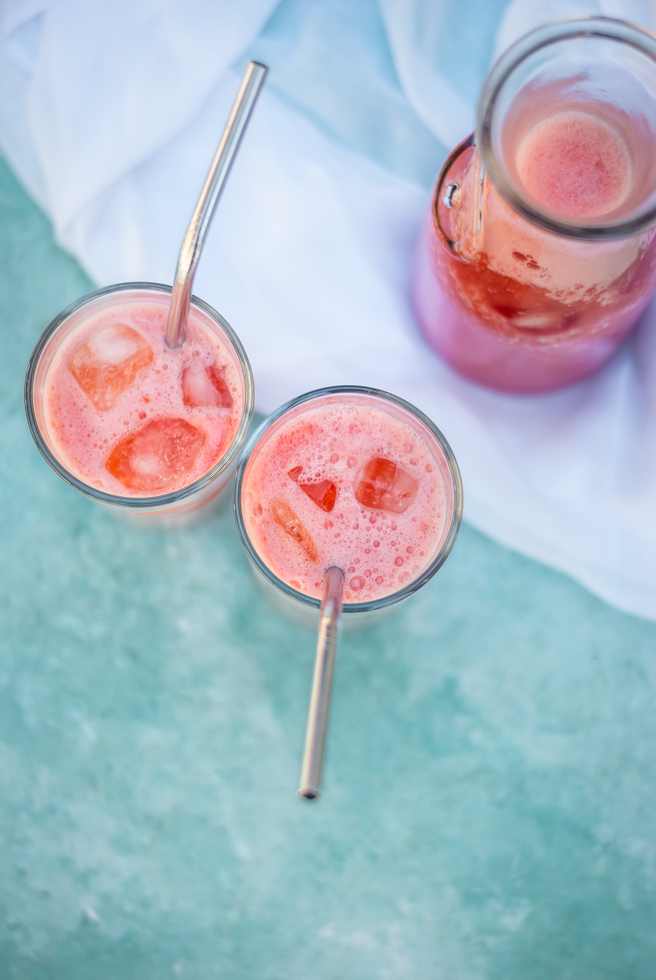 Refreshing, tasty and full of goodness, this watermelon and orange smoothie will quench even the biggest thirst.