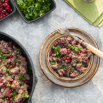 Chicken Livers with Pomegranate and Coriander
